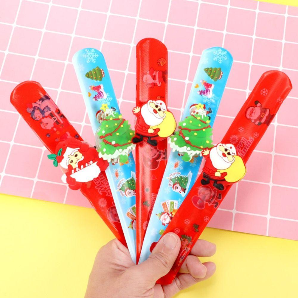 Plastic Christmas Pop Circles Christmas Christmas Toys Hand Ring LED Christmas Bracelet  Christmas