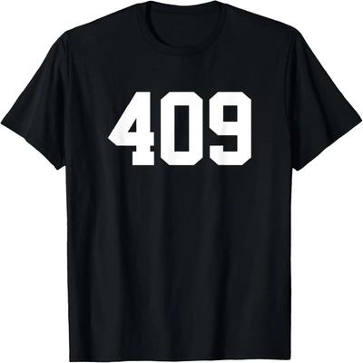 409 Area Code Beaumont Galveston Orange Port Arthur Texas T-Shirt