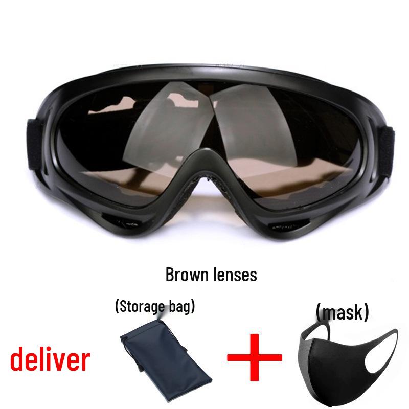 X400 Tactical Windproof Goggles for Cycling, Skiing, and Motorcycling - Military-Grade, Anti-Impact Protection.