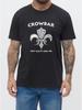 T-shirt en métal Corbeau Noir