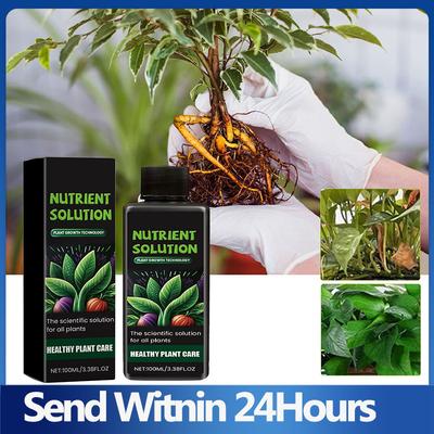 Solution de Croissance pour Plantes Engrais Herbe Verte Supplément pour Fleurs en Pot Nourriture pour Plantes Supplément Hydroponique Liquide Nutritif pour Plantes