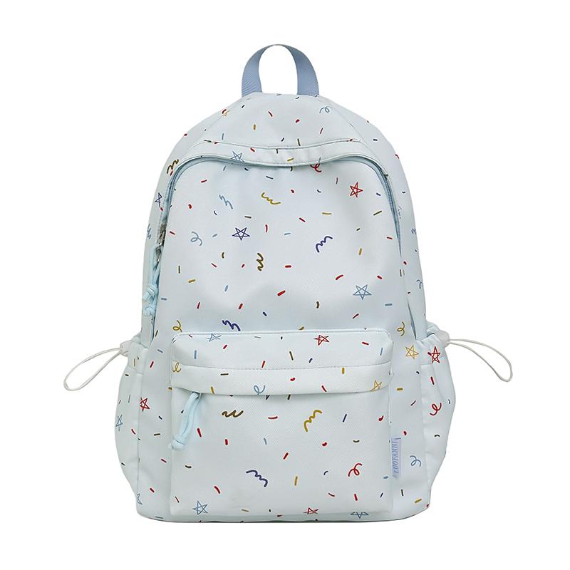 Star Backpack Junior Senior High School Schoolbag Women's Lightweight Large Capacity Backpack