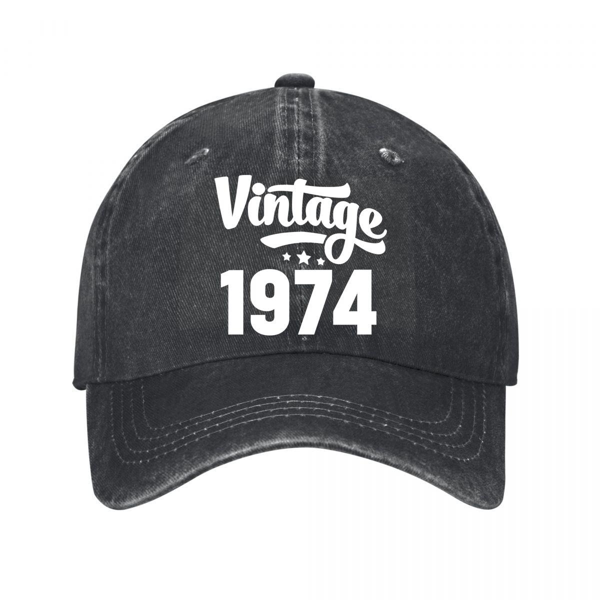 Black Vintage Cap Washed Baseball Cap Adjustable