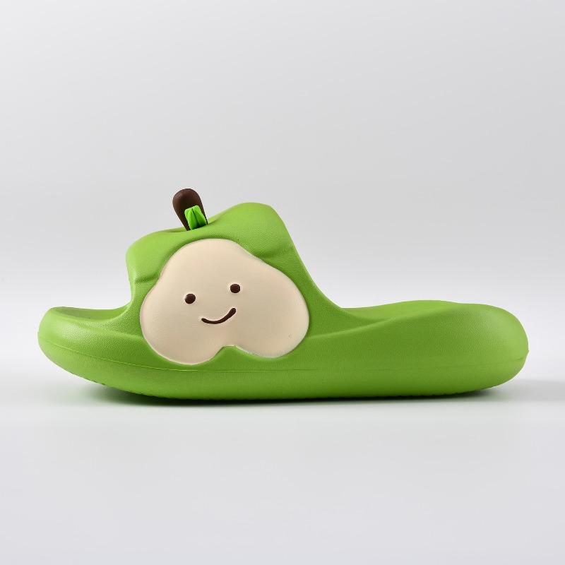 

Mandarin duck apple slippers women wear new non-slip thick bottom cute cartoon sandals in summer 39-40 зелёный