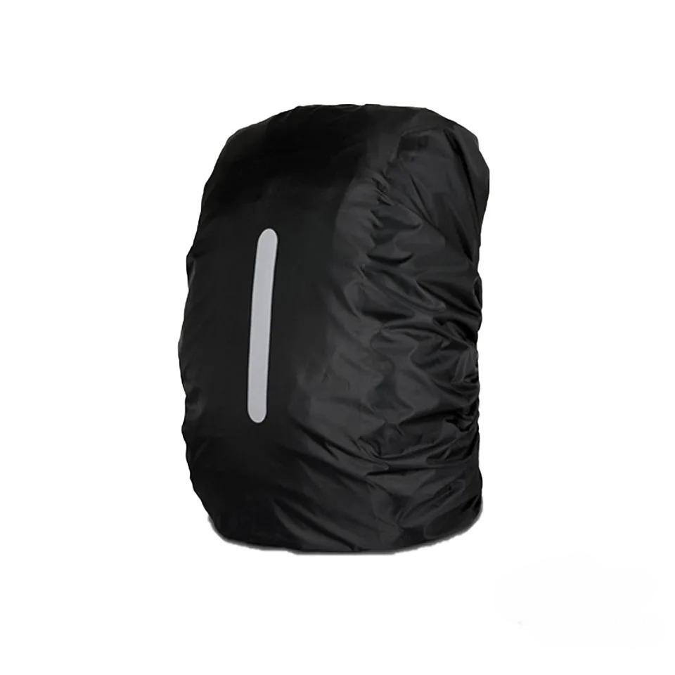 

Чехол от дождя для рюкзака 20-70 л - Светоотражающий водонепроницаемый пылезащитный чехол для пеших походов/кемпинга, дизайн унисекс с эластичным краем, размеры XS-XL 20L чёрный