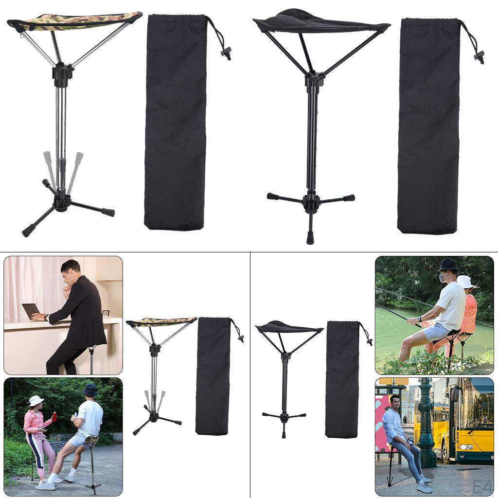 Slacker Folding Tripod Stool for Outdoor Camping Walking Hunting Hiking Fishing Travel, Support 330