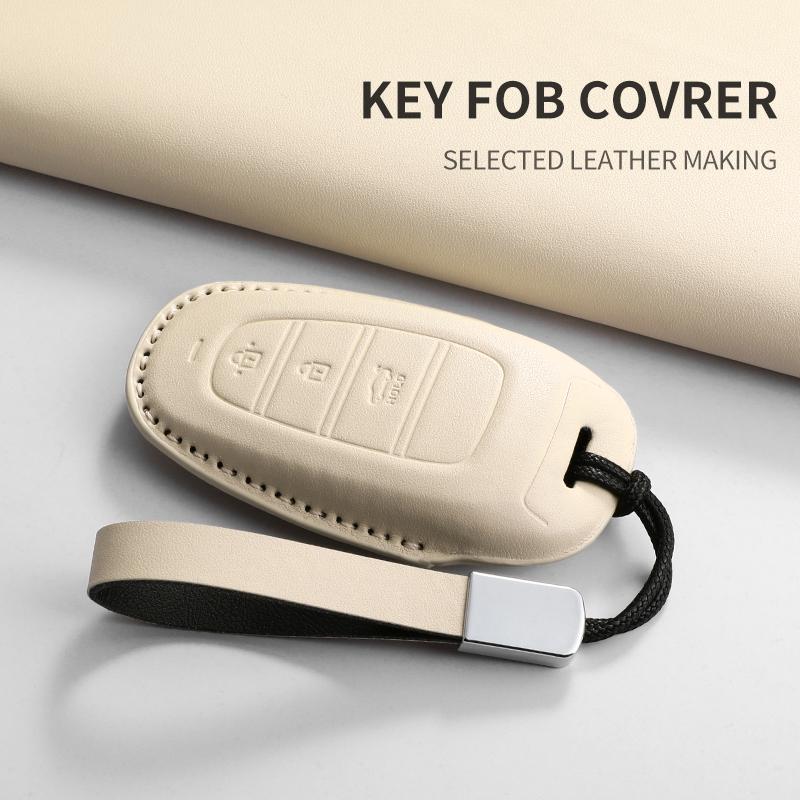 Cortex Car Key Case Cover Protector Shell Fob Accessories For Hyundai Accent Santa Fe Palisade Santafe Dn8 Grandeur Azera HG