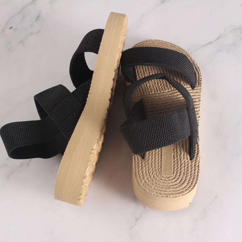 New EVA Roman Mid-Heel Women's Comfortable Sandals, Round Toe, Plus Size, Fashionable Outdoor Beach Wear.