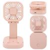 Portable Folding Fan 3   Wind Speed USB Powered Rechargeable Rotatable Handheld Desktop Small Fan