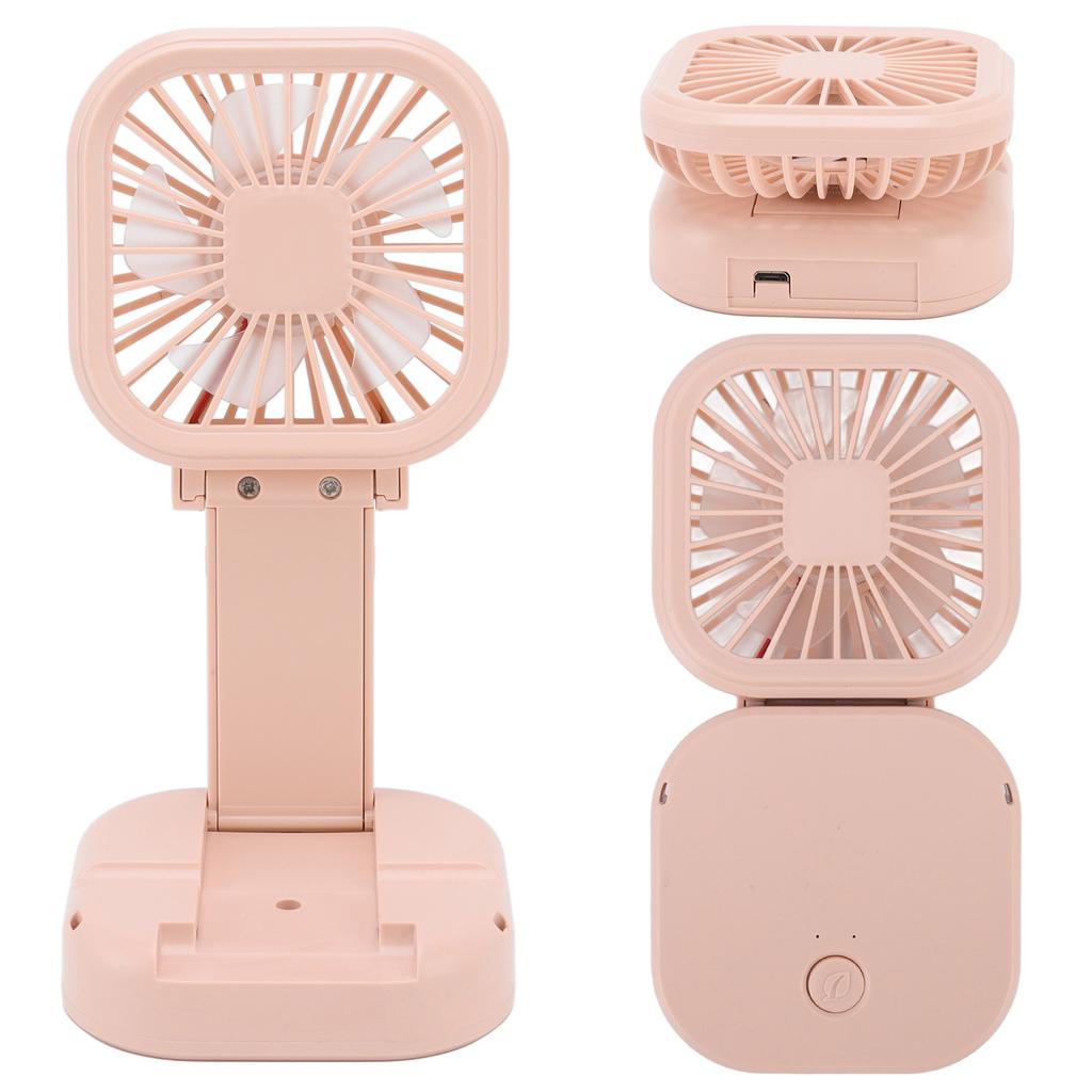 Portable Folding Fan 3   Wind Speed USB Powered Rechargeable Rotatable Handheld Desktop Small Fan