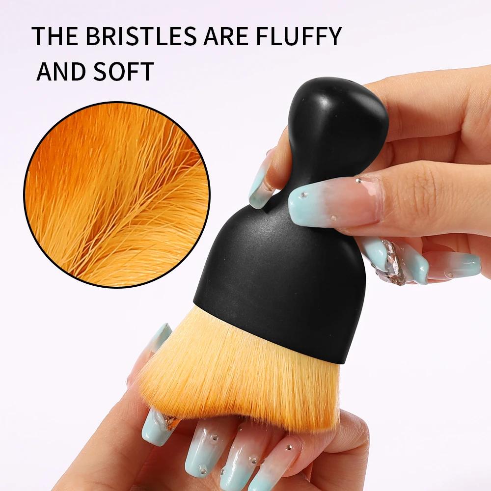 1Pcs Nail Art Brush Polish Makeup Brushes Manicure Accessories Remove Dust Brush Acrylic UV Gel Powder Cleaning Tool Beauty