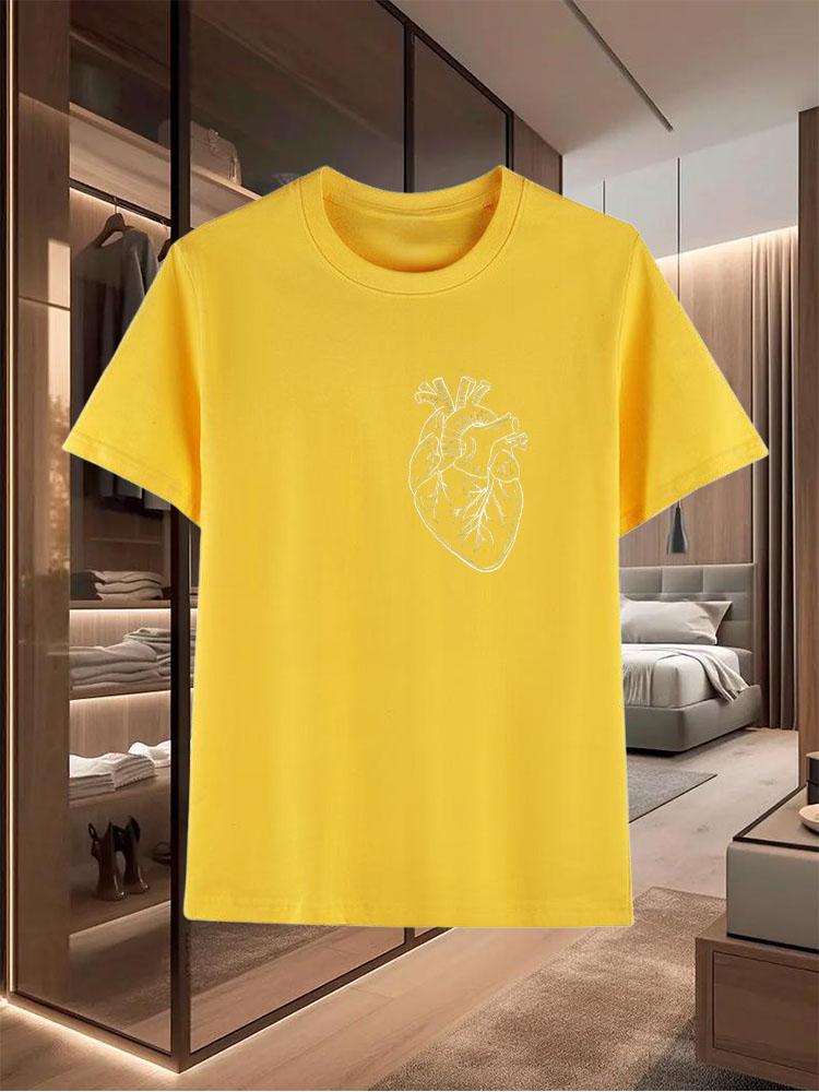 Summer Men's Pure - Cotton T - Shirts Sleeve Design Offering a Casual Versatile and Trendy Look as an Upper Garment