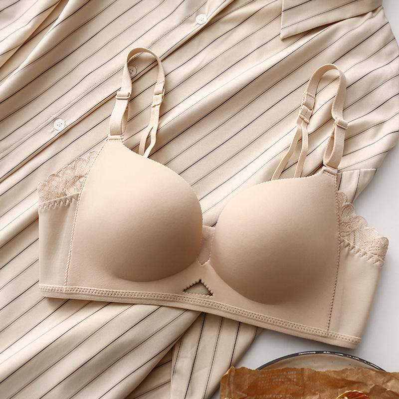 

Women’s Seamless Push-Up Bra: Enhances Small Bust, No Underwire, Anti-Sagging, Perfect for Summer 34/75AB