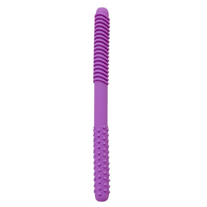 Reusable Baby Chewing Tube Non-Toxic Silicone Teeth Massager Hollow Molar Teether for Kids Speech Therapy Daily Use