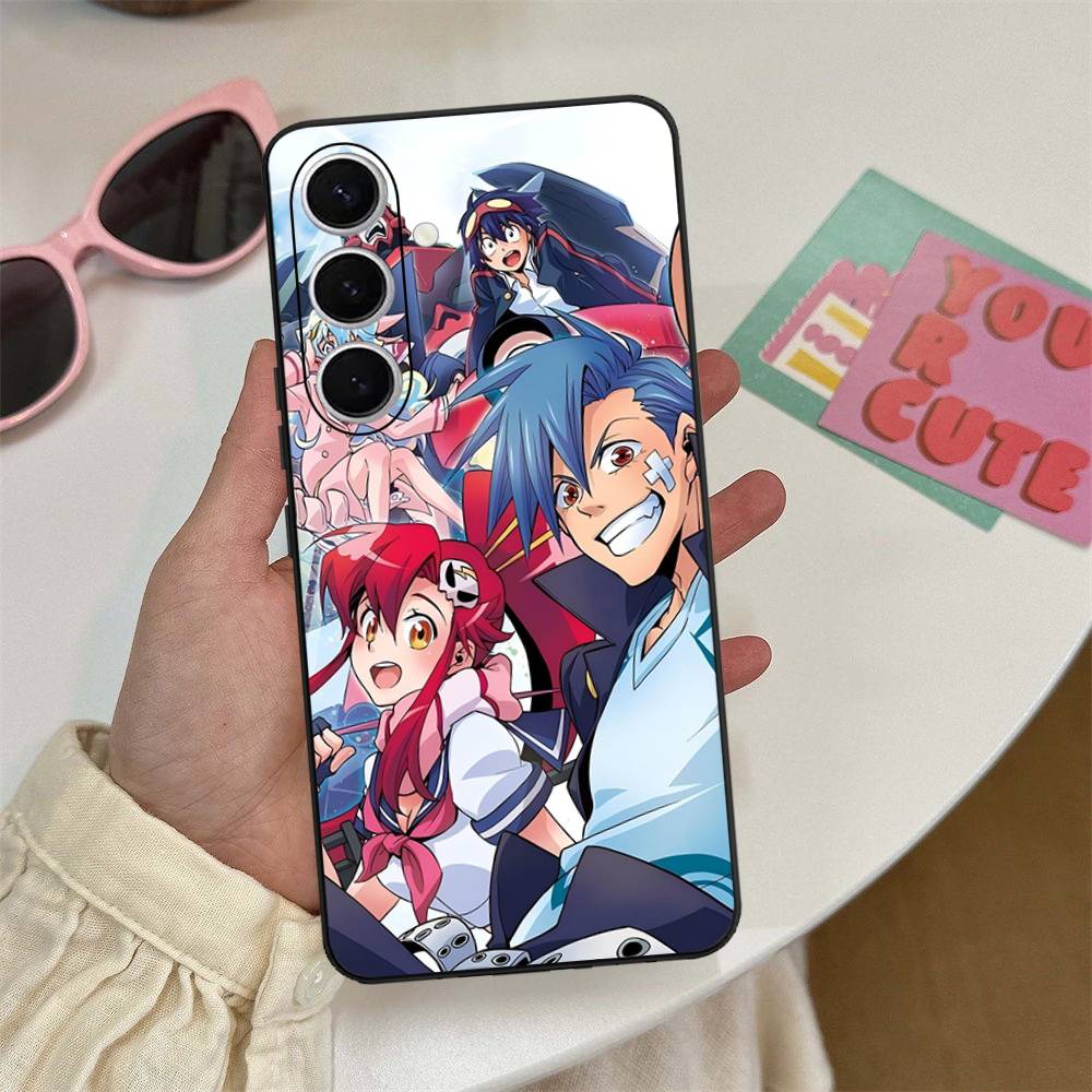 Gurren Lagann Anime Phone Case For Samsung S 24 Fe 25 Ultra Plus 20 Lite 21 30 22 23 24 22 Ultra 5G Fundas