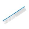 Pet Comb Stainless Steel Teeth Straight Comb Removes Knots and Tangles for Dogs and Cats19cm Blue