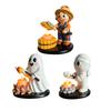 Cute Halloween Tealight Holder Made of Resin, Decoration