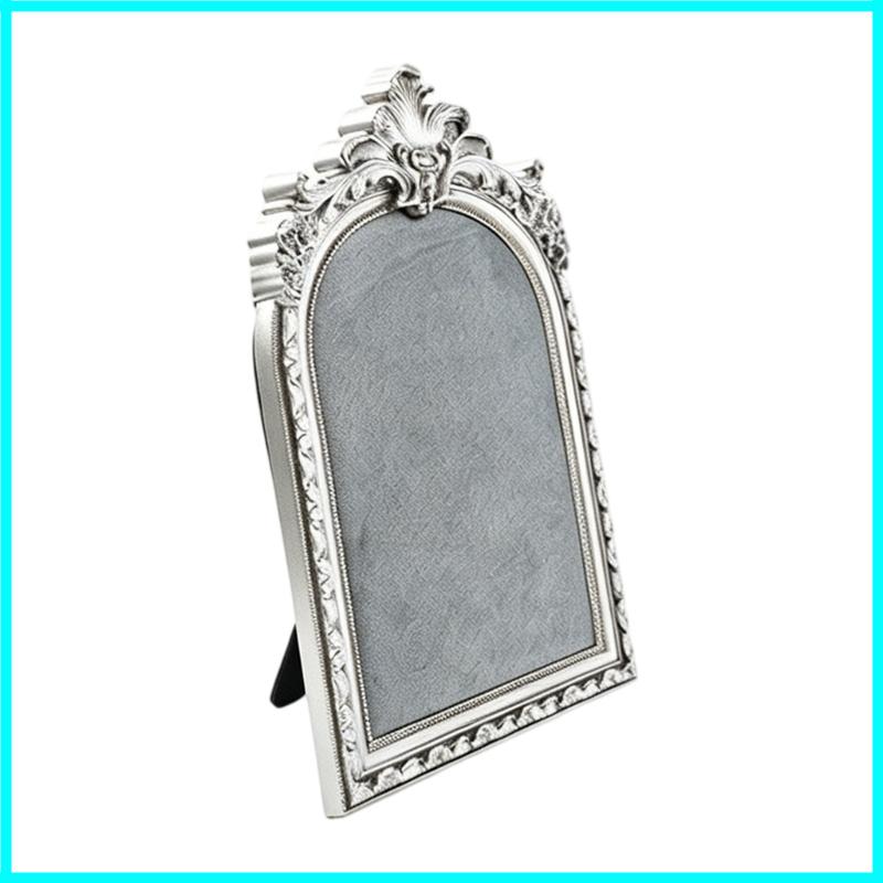X6HE Ornamental Resin Jewelry Holder Photo Frame Earring Organization Decorative Shelf for Home and Shop Displays