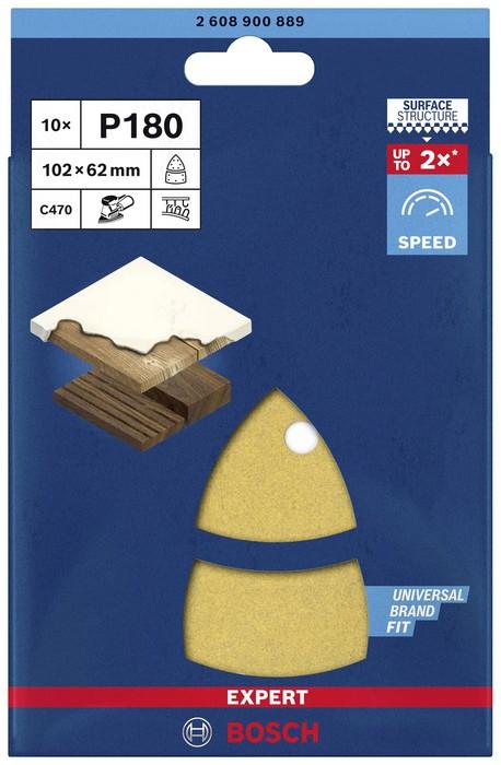 Expert Exc470 Sandpaper 102*62 G180 10Pcs. - B 2608900889
