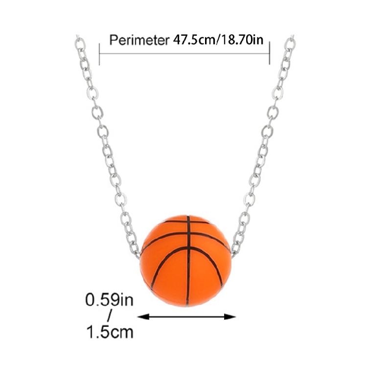 Unique Sports Balls Neckchains Stylish Pendant Necklace for Jewelry Collectors