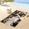 Name Custom Lana Del Rey Poster Print Beach Towel, Large Soft Quick Dry Towel for Beach Camping Swimming