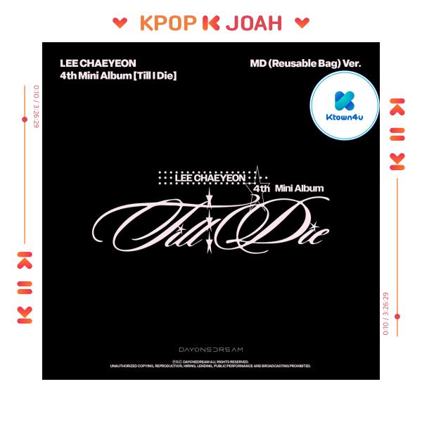 

[POB] ЛИ ЧЭЁН [Till I Die] 4-й мини-альбом (Многоразовая сумка MD ВЕР.) NO STORE BENEFIT