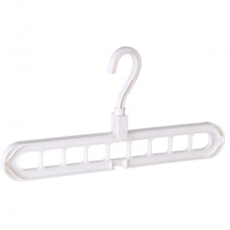 

2 шт./4 шт. Многофункциональная складная вешалка-органайзер 9-в-1, пластиковая вешалка с девятью отверстиями для домашней одежды 2pcs