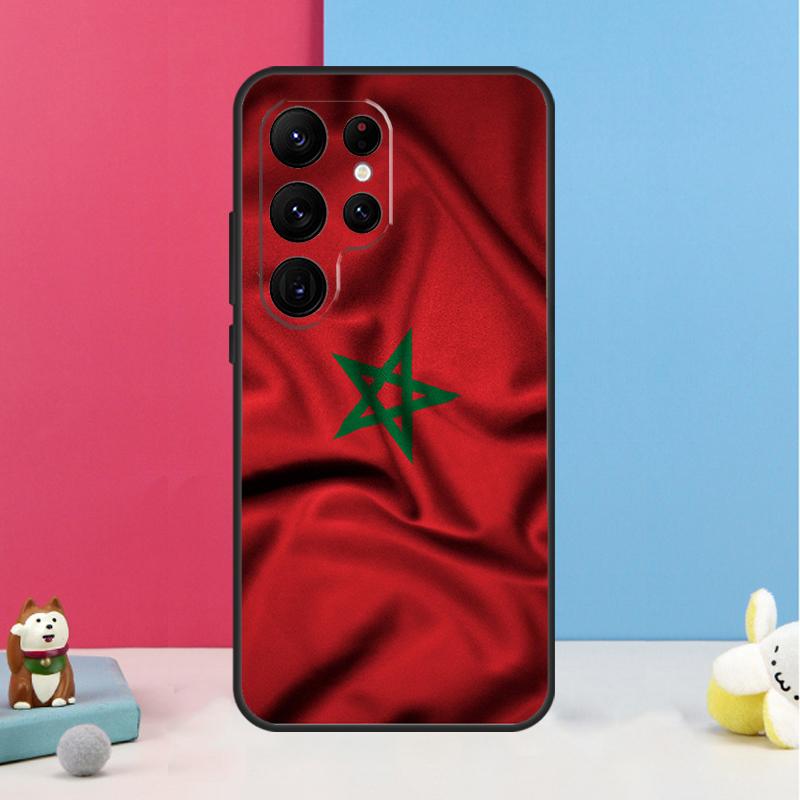 

Morocco Moroccan Flag Case For Samsung Galaxy S25 Ultra S20 S21 S22 S23 S24 S9 S10 Plus S25 FE Back Cover Shell Galaxy S25Ultra