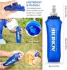 HEARTST Running Bag Marathon Backpack Daypack Lightweight Breathable Waterproof Reflective Hydration Bag Backpack 500ml Water 5.5L (Blue + Bottle)