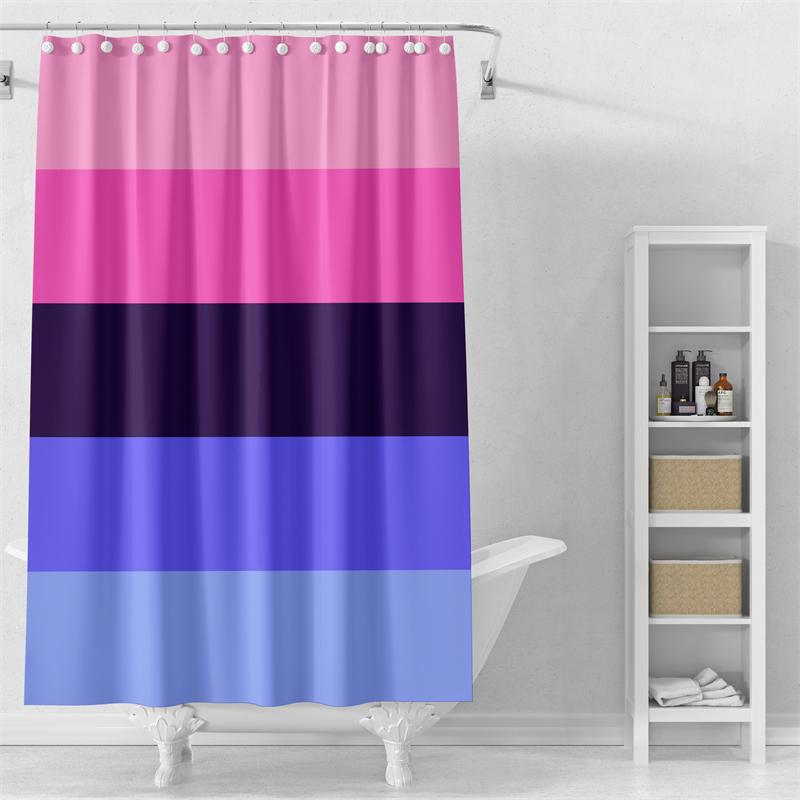 

Gaslight Gatekeep Girlboss Omnisexual Pride Flag Rainbow Lgbt Shower Curtain Set With Grommets And Hooks For Bathroom Decor W60H190(CM)-1 Pcs