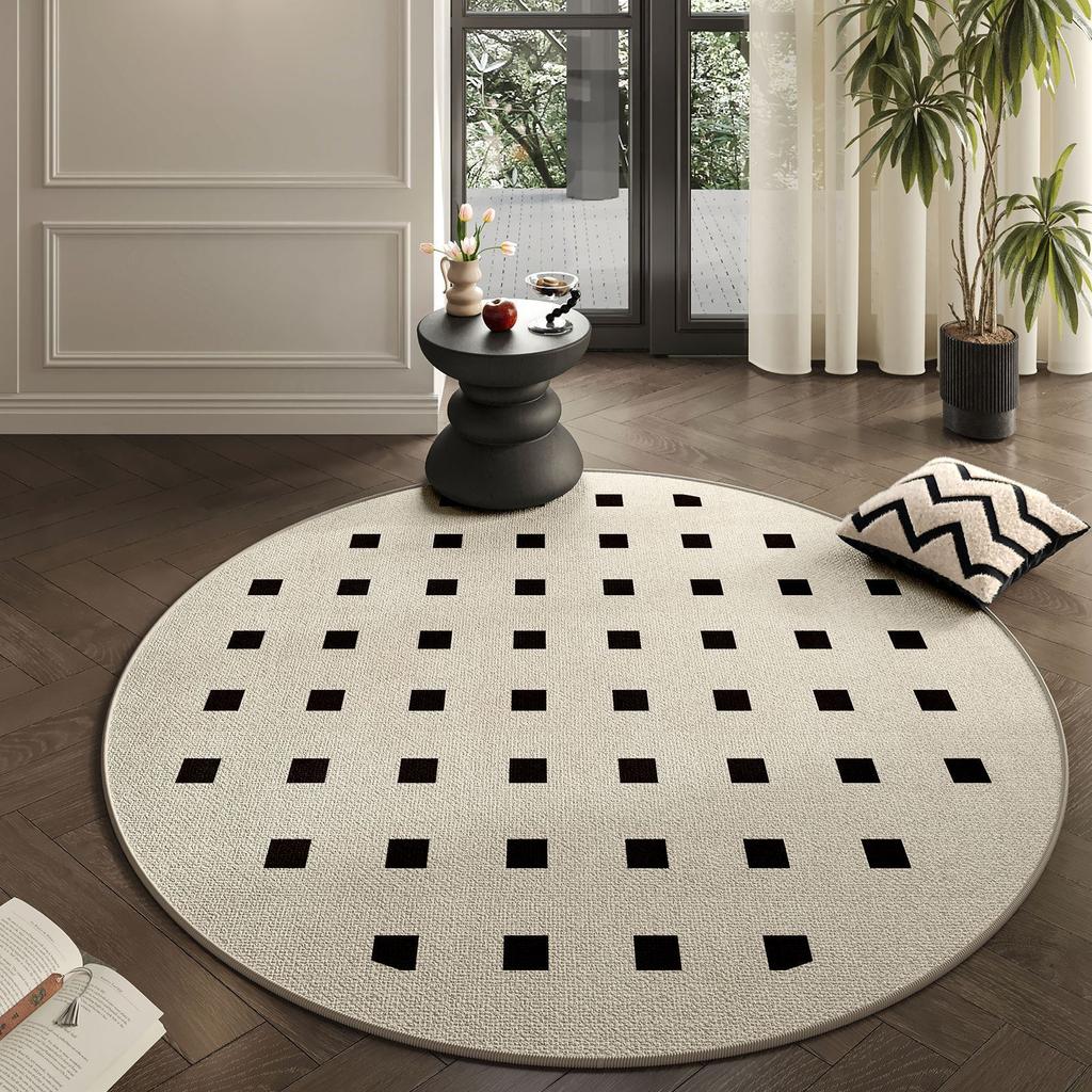 Living Room Carpet Dirt Resistant Easy To Maintain Modern Simple Non Slip Mat Easy To Maintain Circular Carpet