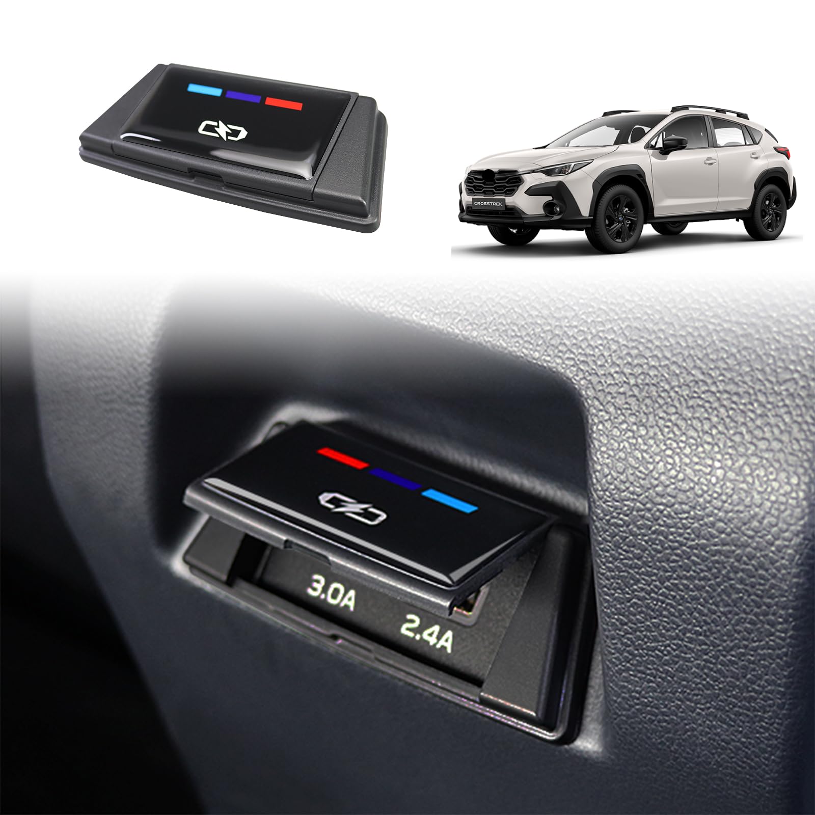 

KUNGKIC Subaru Cross-Trek 3-го поколения 2022 2023 2024 2025 серии GU Задняя USB-панель