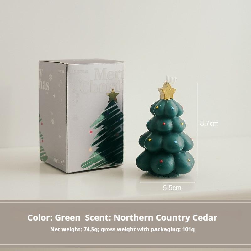 Christmas Scented Candle Fragrance Atmosphere Simulation Handmade Christmas Tree
