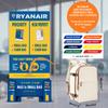 Kabinentasche 40x20x25 Ryanair Rucksack, Easyjet 40x20x25 Handgepäck im Flugzeug, Laptoptasche Handgepäck Reiserucksack