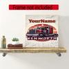 Peterbilt Heavy Trucks Customize Your Name Diamond Painting Round Diamond Diy Frameless Holiday Artwork Suitable For Home Office Wall Decoration