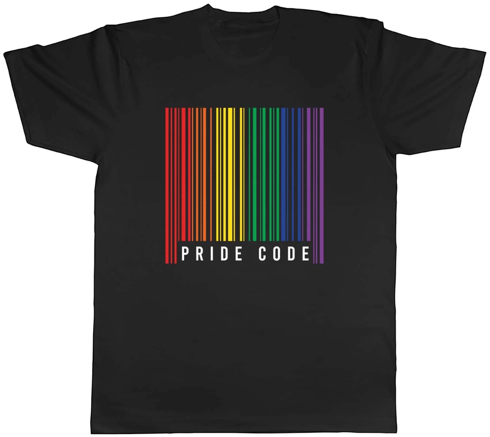 Pride Code Barcode Mens Unisex T-Shirt Tee Gift L
