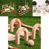 Wooden Simulated Golf Kit Educational Toy For Children Family Game Night
