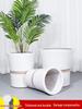 Large Ceramic Flower Pot with Tray for Indoors/Outdoors, Suitable for Succulents & Green Plants