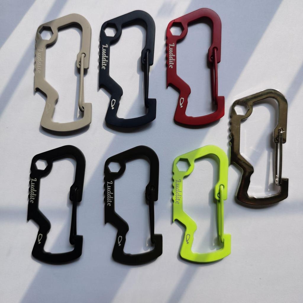 Outdoor EDC Legierung Karabinerhaken Schnellverschluss Haken & 8er Metall Schlüsselanhänger