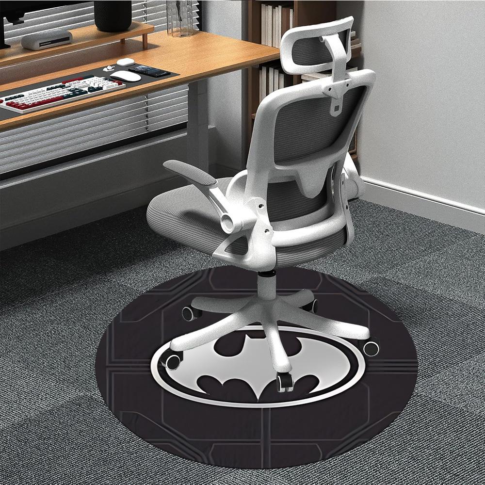 

1pc Batman Office Round Area Rug, Under Office Chairs Bedroom Living Room Home Decor, Room Deco, Available in Various Sizes 80cm