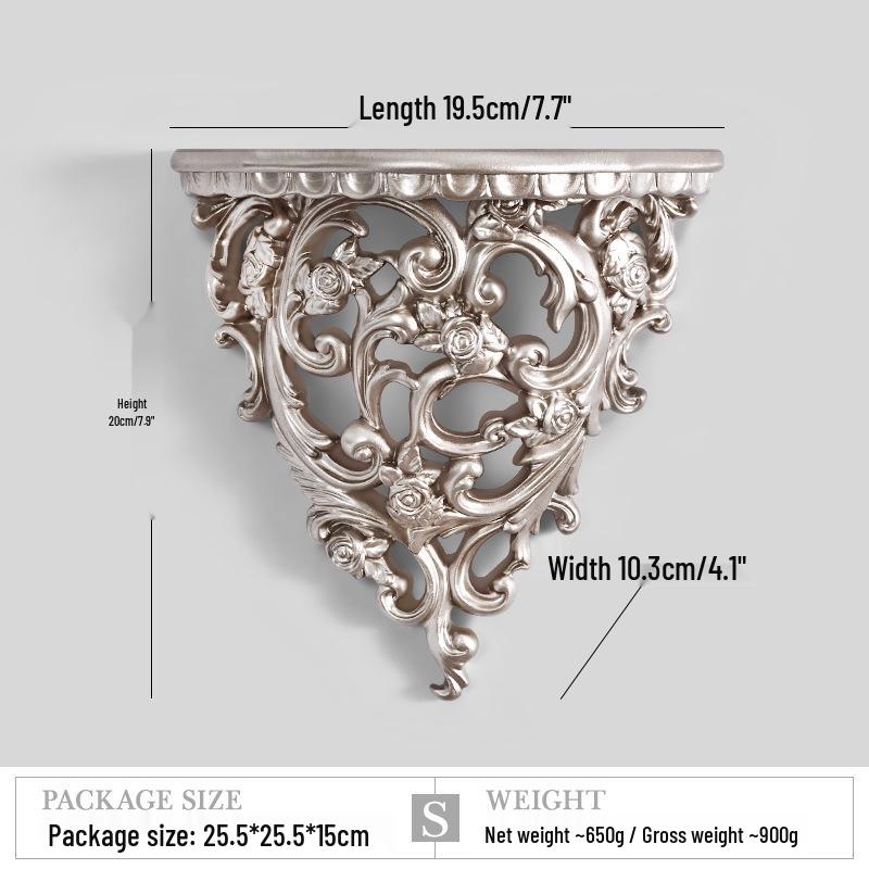 European Creative Resin Wall Shelf – Decorative Hanging Ornament for Home