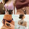 3pcs Temporary Tattoo Realistic Temporary Tattoos Eye In Ornament Deer Skull With Butterfly Gothic Skeleton With Wings For Men