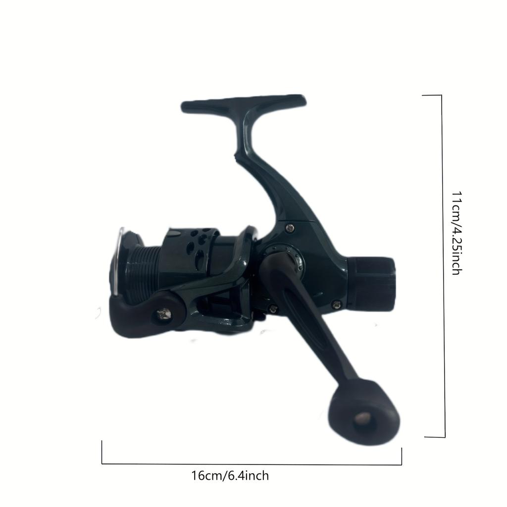 CB 340 Dark Green Rear Drag Spinning Reel - 5.1:1 Speed Ratio, Swing Arm Interchangeable Left and Right, Easy To Operate, Smooth Fishing Experience