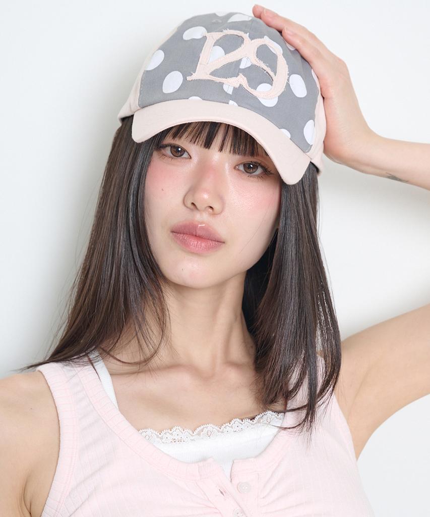 ILLIGO 129 Applique Ball Cap Pink Dot