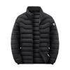 Down Cotton Standing Collar Cotton Jacket for Men, Autumn and Winter Cotton Jacket for Men, Slim Fit Men's Imitation Down Cotton Jacket