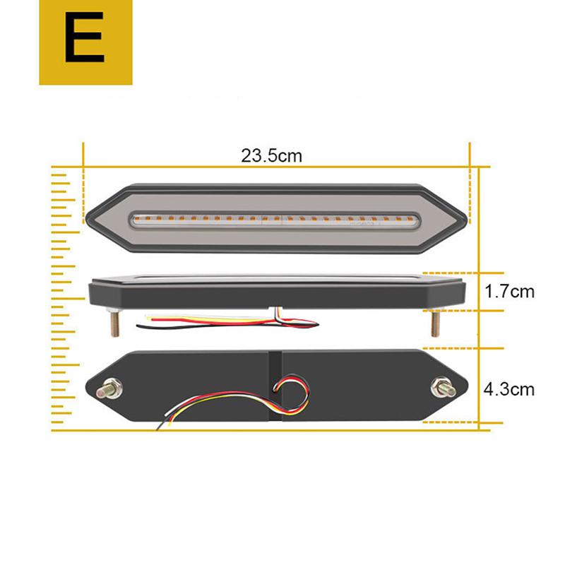 

3-in-1 100-LED Automotive Truck And Trailer Light: Waterproof LED Brake And Tail Light With 3D Flowing Turn Signal Function