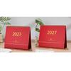 Paper 2027 Desk Calendar Spiral Binding Flip Calendar Durable Academic Planner  Office Desk