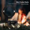 Portable AM FM Radio Receiver with Headphone Amplifier LSB USB Transistor Pocket Radios 1.9inch IPS Screen for Indoor Outdoor