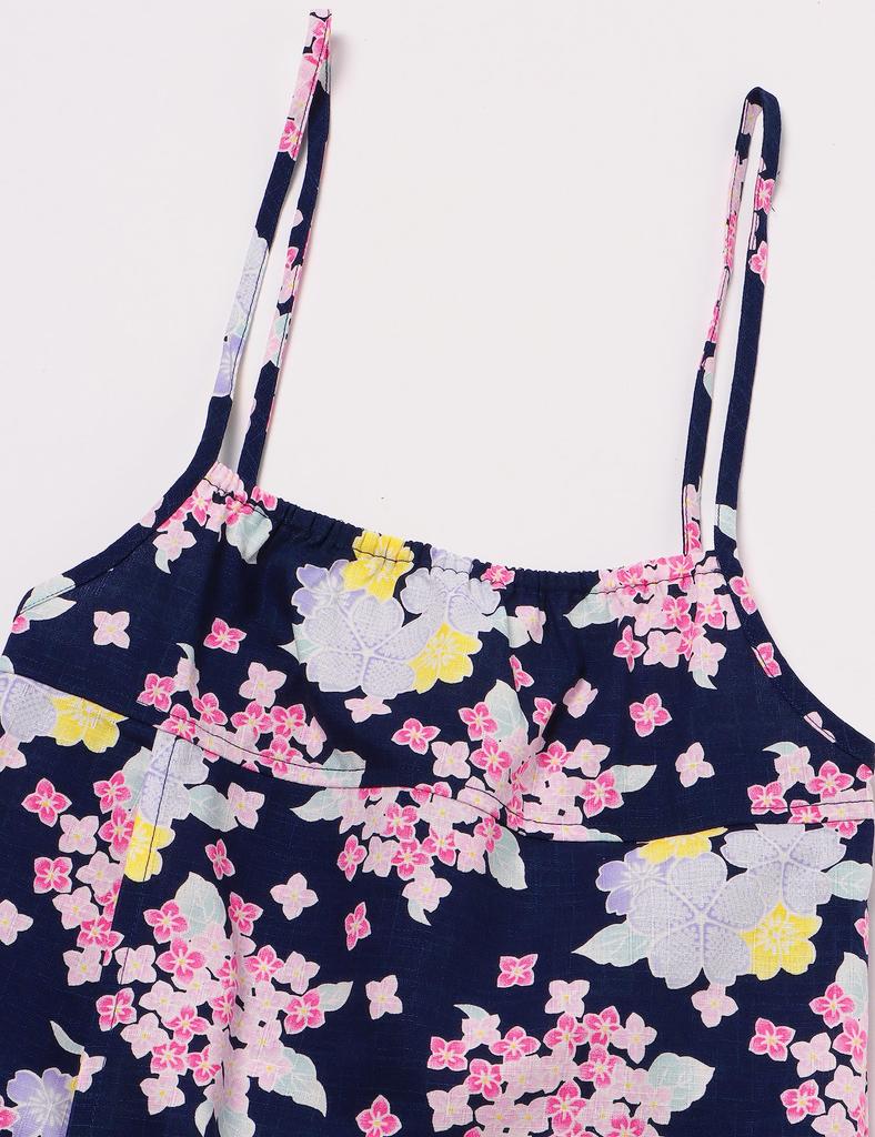 Alice Magic Yukata Set for Hydrangea 150cm One-Piece Girls, (01),