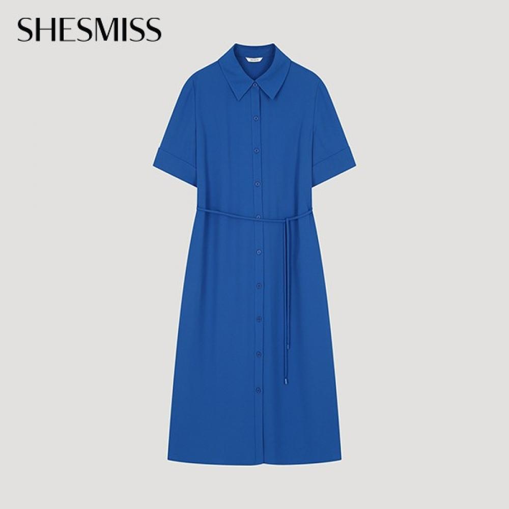 

She S Miss базовое платье-рубашка с коротким рукавом Swwopo22510 DL dark blue/55
